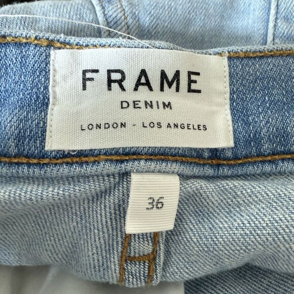 Frame Men’s Jeans L'Homme Skinny Size 36 X 31 Light Wash Blue Denim Finn - Picture 12 of 12